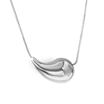 Kiki Raindrop Pendant Silver