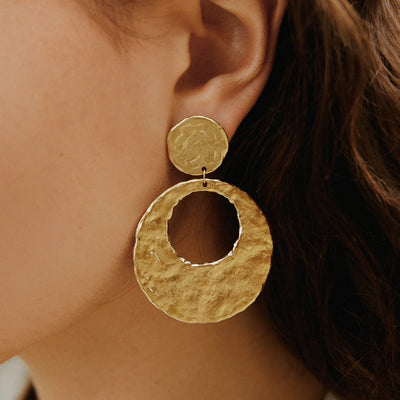 Elba Earrings Gold by Agapee Paris