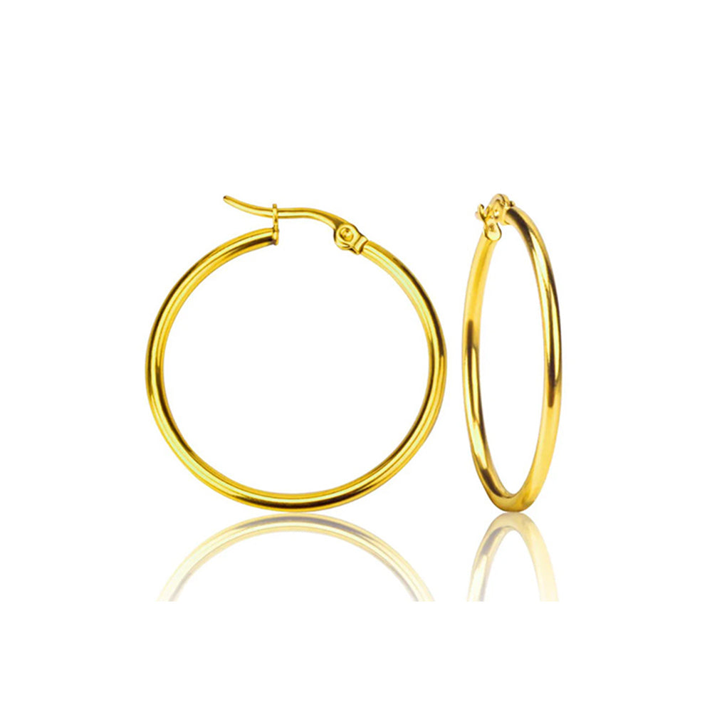 Rosalie Hoop Earrings Gold