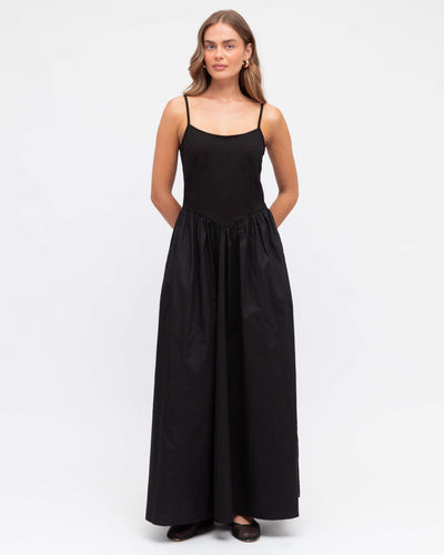 Seraphine Cotton V Waist Maxi Dress