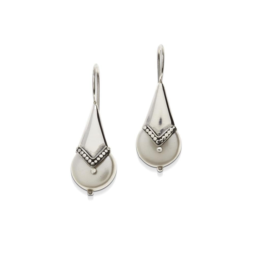 Chaney Drop Earrings Silver