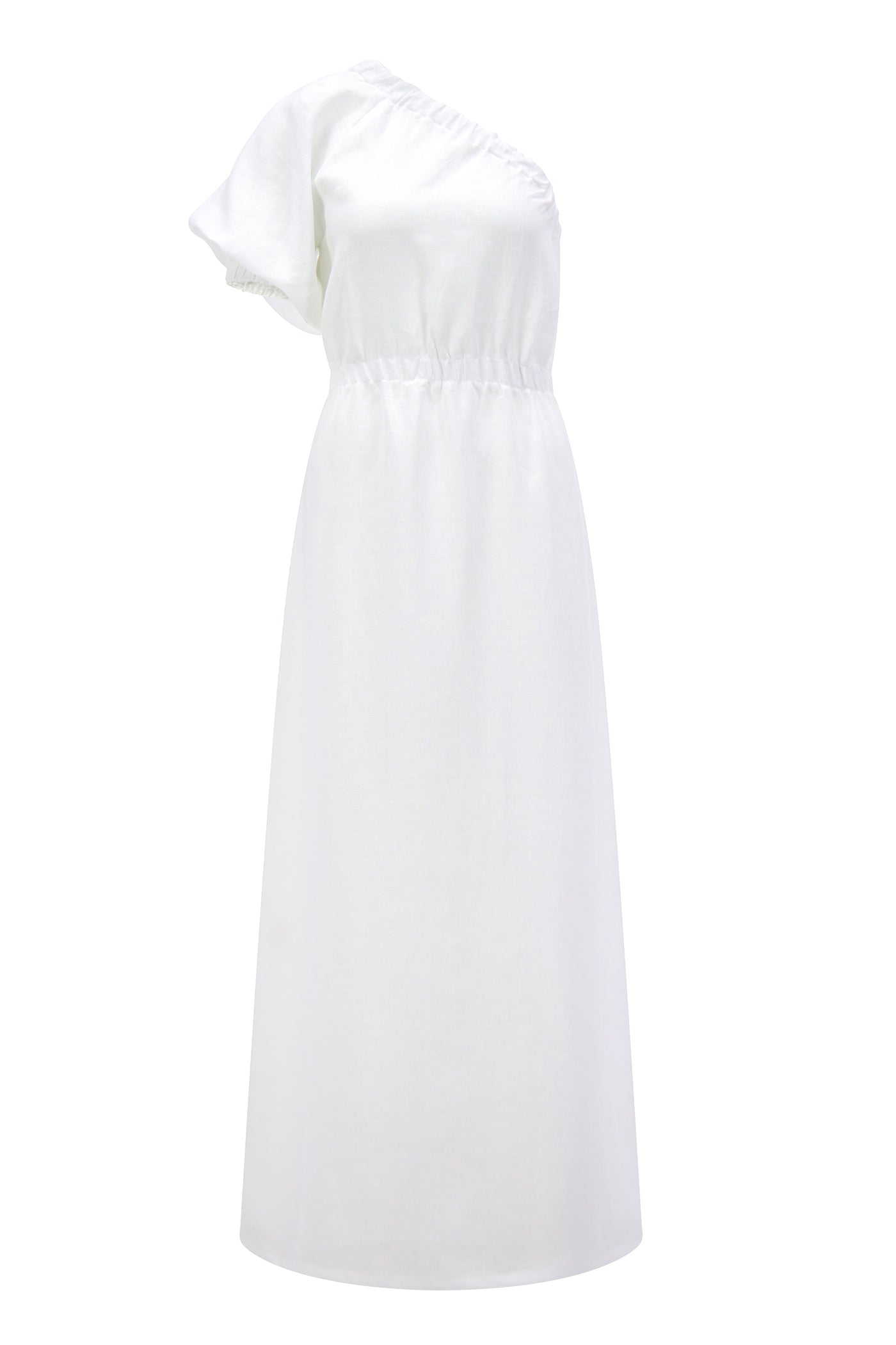 Scilla Linen Maxi Dress White