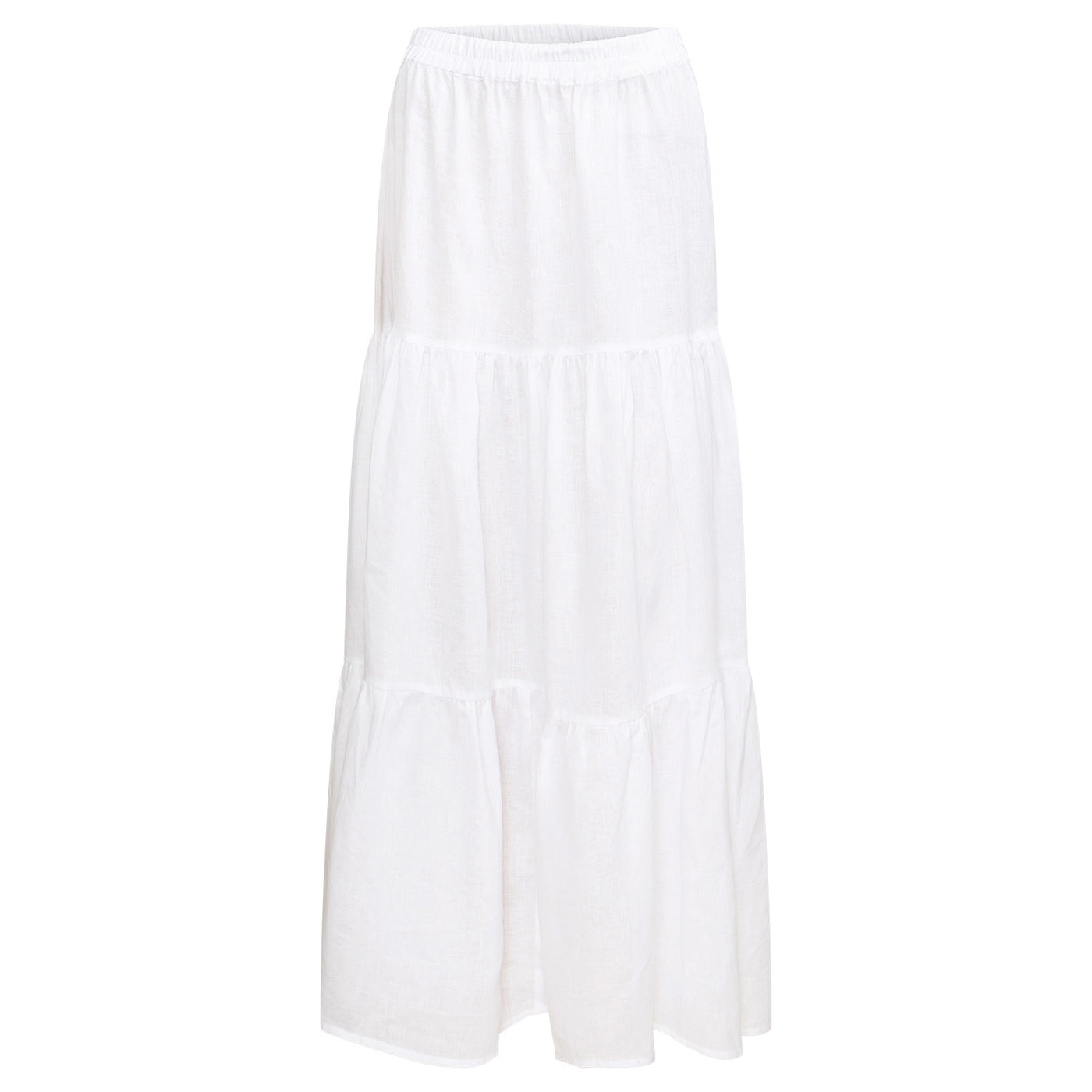 Ischia Tiered Linen Skirt