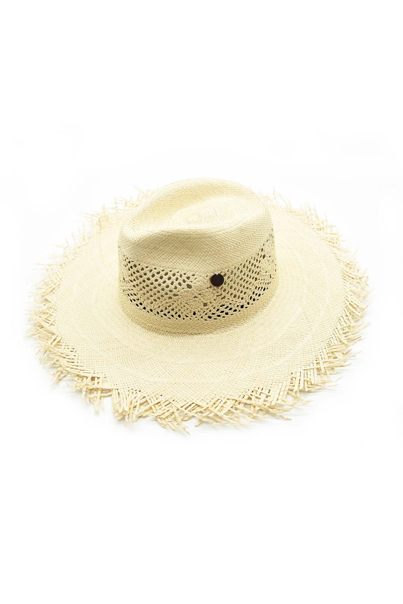 Trudy Frayed Genuine Panama Hat